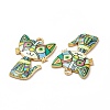 Alloy Enamel Pendants ENAM-M046-10G-K-3