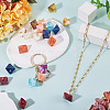 60Pcs 15 Colors Rhombus Acrylic Pendants PALLOY-TAC0284-7