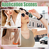 4Pcs 4 Colors Acrylic Bangles BJEW-HY0002-68-5