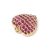 Rack Plating Brass Micro Pave Cubic Zirconia Charms KK-C019-03G-3