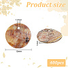 400Pcs Shell Flat Round Charms BSHE-GO0001-02-2