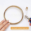 Half Round Brass Wire for Jewelry Making CWIR-WH0003-02-5