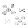 DIY 50Pairs Flat Round Earring Making Kits DIY-YW0001-90P-3