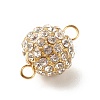 Alloy Crystal Rhinestone Connector Charms PALLOY-JF01359-3