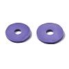 Flat Round Handmade Polymer Clay Beads CLAY-R067-12mm-03-6