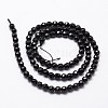 Natural Black Onyx Beads Strands X-G-D840-22-4mm-2