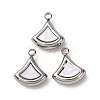 304 Stainless Steel Resin Pendants STAS-P406-15D-P-1