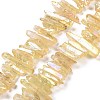 Natural Quartz Crystal Points Beads Strands G-K181-B27-1