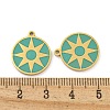 316 Surgical Stainless Steel Enamel Pendants STAS-M073-15G-3