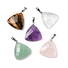 Natural Gemstone Pendants G-L614-D04-P-1