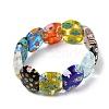 Handmade Millefiori Glass Beads Stretch Bracelets for Women BJEW-Q033-01A-4