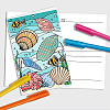 AHADERMAKER 1 Set Coloring Paper Greeting Cards Sets AJEW-GA0007-06-5