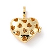 Brass Micro Pave Cubic Zirconia Diffuser Locket Pendants ZIRC-Z018-05G-2