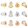 DELORIGIN 6 Pairs 3 Colors 925 Sterling Silver Bullet Ear Nuts STER-DR0001-02-1