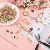 1 Bag DIY Keychain Kit DIY-GL0007-19A-5