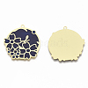 Brass Enamel Pendants KK-N223-10A-2