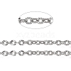 Tarnish Resistant 304 Stainless Steel Cable Chains CHS-A006-02B-P-2