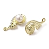 Alloy with Rhinestone Pendants FIND-B032-05G-2