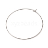 304 Stainless Steel Hoop Earring Findings STAS-Z089-01P-01-2