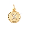 Brass Micro Pave Clear Cubic Zirconia Charms CU-CBA56CE-12G-X-1