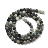 Synthetic Emerald Beads Strands G-A262-A03-4mm-1-3