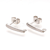 Non-Tarnish 304 Stainless Steel Stud Earring Findings STAS-Q223-04-1