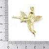 Rack Plating Brass Micro Pave Clear Cubic Zirconia Pendants KK-K341-53A-G-3