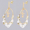 Dangle Stud Earrings EJEW-JE04065-01-2