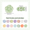 112Pcs 14 Colors Transparent & Opaque Acrylic Beads OACR-SP0001-28-2