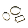 Alloy Open Back Bezel Big Pendants PALLOY-TA0001-26AB-3