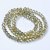 Electroplate Glass Beads Strands EGLA-A034-T3mm-A01-2