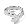 304 Stainless Steel Cuff Ring RJEW-Q785-01P-2