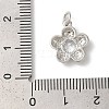 Rack Plating Brass Clear Cubic Zirconia Pendants KK-Z056-22P-3