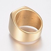 304 Stainless Steel Signet Band Rings for Men RJEW-G091-16-20mm-G-2