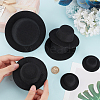 BENECREAT 12Pcs 3 Styles EVA Cloth Mini Hat Fascinator Base AJEW-BC0007-02-3