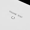 Smiling Face Paper Earrings Necklace Display Cards FIND-T072-01D-3