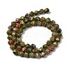 Natural Unakite Beads Strands G-Z119-A31-01-4