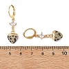 Natural Gemstone Leverback Dangle Earrings EJEW-JE07371-5
