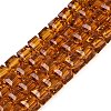 Transparent Glass Beads Strands GLAA-R041-8x8mm-A08-1