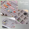 12 Grids Rectangle Wood Covered with Velvet Jewelry Trinket Display Trays AJEW-WH20054-062F-02-5