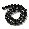 Natural Black Agate Round Beads Strand G-L084-10mm-28-5