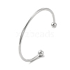 Classic 201 Stainless Steel Cuff Bangles for Women BJEW-P289-01P-1