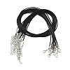 Waxed Cotton Cord Necklace Making MAK-YW0001-25A-1