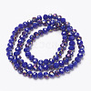 Electroplate Opaque Glass Beads Strands LS-EGLA-A034-P4mm-F14-2