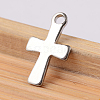 Tarnish Resistant 304 Stainless Steel Tiny Cross Charms STAS-G170-09P-1