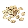 Ion Plating(IP) 304 Stainless Steel Charms STAS-YW0002-24-1