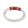 5Pcs Glass Seed Beads Stretch Rings for Women RJEW-JR00734-5