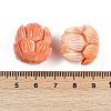 Synthetic Shell Dyed Carved Beads SHEL-M022-02-3