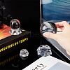 3Pcs 3 Style Hexagon Shape Acrylic Display Base Stand Holder for Crystal Ball DJEW-FG0001-34-3