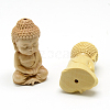 Carved Undyed BoxNatural Wood Beads X-WOOD-T006-12-2